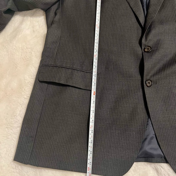 Ralph Lauren RRL 100% Wool Gray Pinstriped Suit 48R - Picture 15 of 15